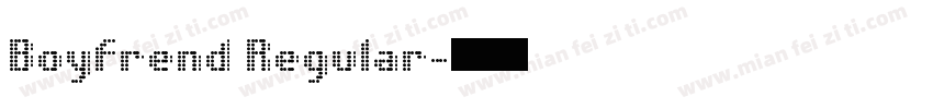 Boyfrend Regular字体转换